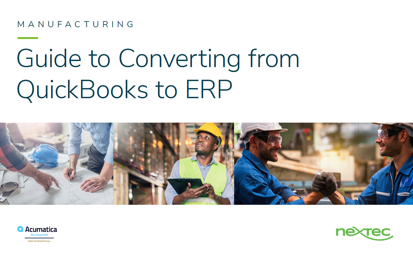 Converting from QuickBooks to Manufacturing Software